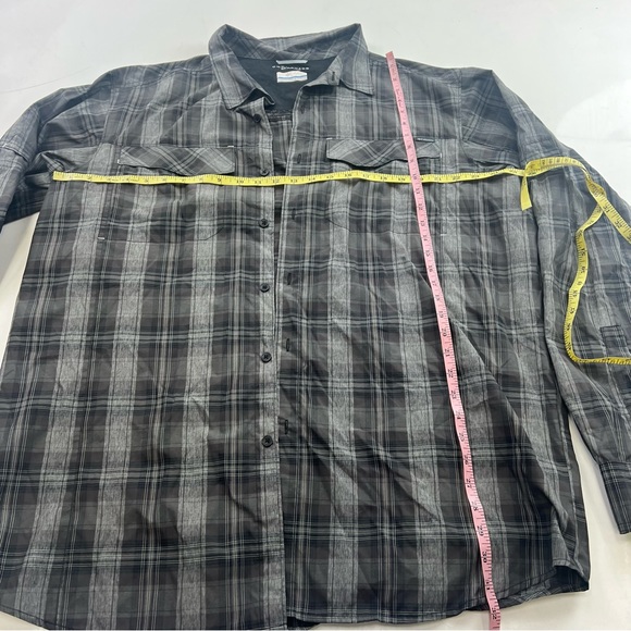 Columbia tall men’s gray flannel button down shirt XLT - Picture 5 of 6